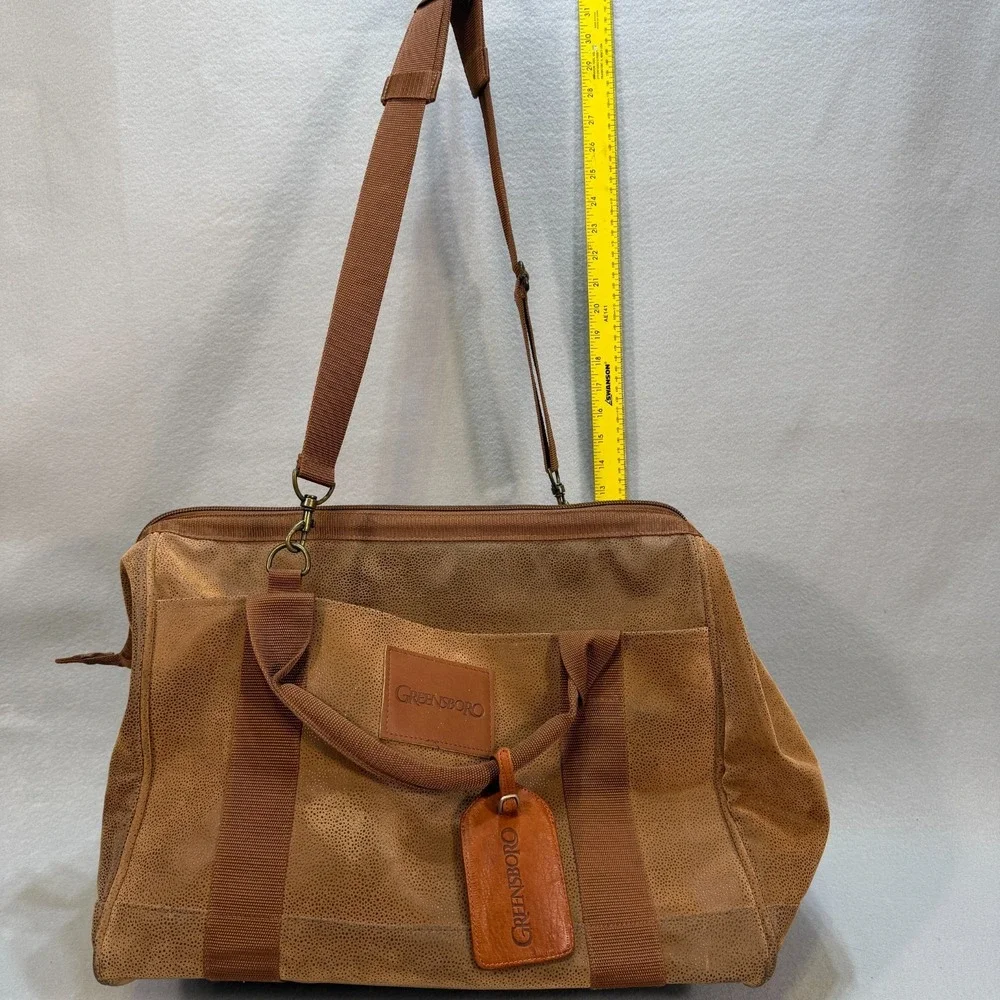 Vintage Greensboro Duffel Bag Set w/ Wallet & Keychain – 1990s Promo Travel Gear